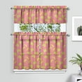 thumbnail image 2 of Kitchen Curtains 36 Inch Short - 3 Panel Set Banana Print, Rod Pocket Window Curtains 100% Polyester, Tropical Fruit Valance for Farmhouse, Cafe, Living Room, Bedroom, Easy Wash, 2 of 6