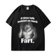 thumbnail image 1 of Si hablan a tus espaldas, pedorro sentado, lobo, literalmente yo, divertidas camisetas emo, camisetas unisex de moda vintage, ropa de calle., 1 of 6