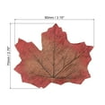 thumbnail image 2 of Uxcell Artificial Leaves Fall Maple Autumn Fake Leaf Decoration, Coffee Red 500 Pack, 2 of 5