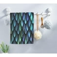 thumbnail image 3 of AOYEGO Green Blue Mermaid Scales Kitchen Towel Fish Sequin Blue Hand Towel Soft Absorbent Microfiber Towels for Hair Spa Hotel 15x30 Inch, 3 of 11