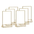 thumbnail image 4 of 6 Pièces Porte-Signes Acryliques Porte-Tables de Restaurant Photo Recto-Verso 7 Pouces, 4 of 9