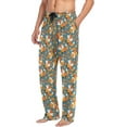 thumbnail image 5 of Floral Flamingo Pajama Pants Mens Lounge Pants Casual Men Pajama Bottoms with Pockets Drawstring, 5 of 7