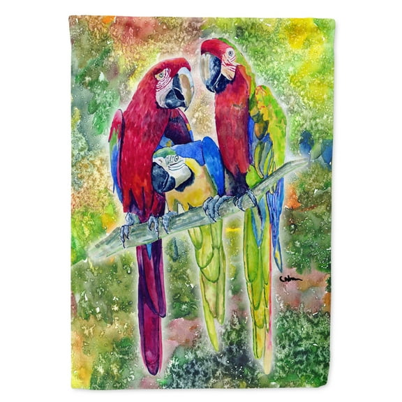 Carolines Treasures 8601-FLAG-PARENT Parrot  Parrot Head Flag  multicolor