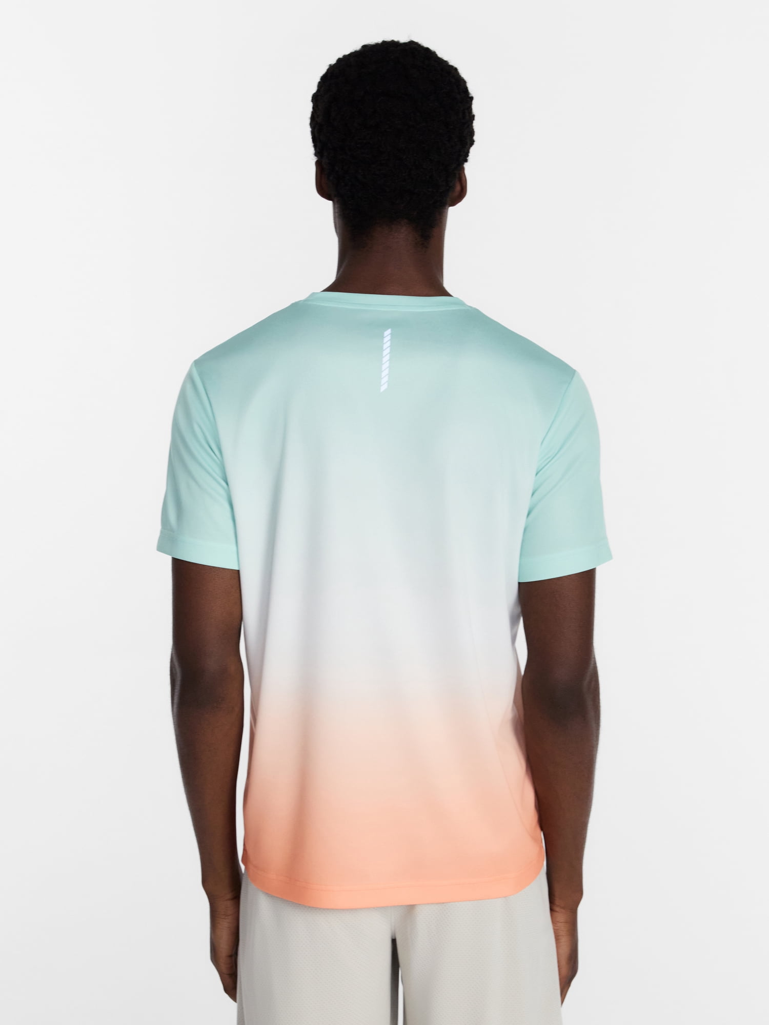 Athletic Works Men's and Big Men's Ombre Mesh Tee, Sizes XS-4XLT
