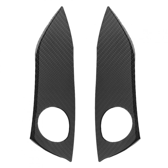 Warning Light Panel Trim,2pcs Carbon Fiber Warning Warning Light Panel Frame Car Interior Decoration Smooth Operation