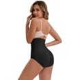 thumbnail image 2 of DARING DIVA Women's High-Waisted Butt Lifting Briefs Postpartum Tummy Control L Black, 2 of 5