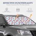 thumbnail image 2 of Lsque Watermelon 2 PCS Windshield Sun Shade | CarFoldable Window Covers | Car Accessories Reflect UV for Universal Cars SUV Truck | Large, 2 of 7