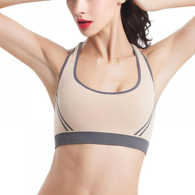 Brazilian Top Cross Back Fitness Sports Bra with Cup