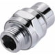 thumbnail image 2 of Conexión al brazo de ducha Conector de ducha adaptador giratorio ángulo de cabezal de brazo de ducha ajustable junta esférica G1/2 latón cromado, 2 of 5