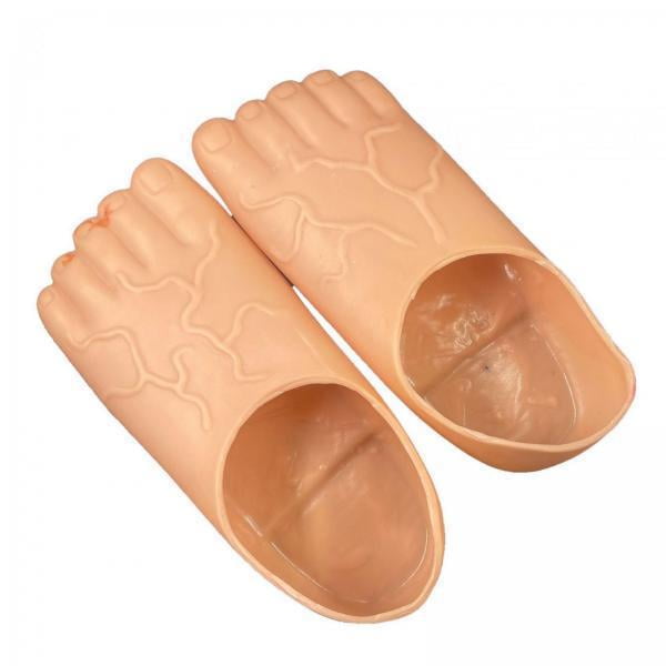 Yinanstore 2xFunny Barefoot Feet Slippers for Cosplay Party, Carnivals Stage Performances