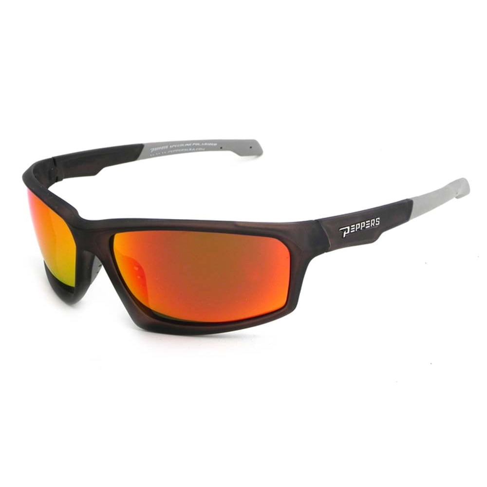 Peppers Peppers Polarized Sunglasses Trigger Matte Black with Red