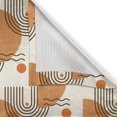 thumbnail image 6 of Ambesonne Geometric Valance & Curtain, Linear Pattern Print Art, 55"x45", Pale Earth Yellow and Ivory, 6 of 7