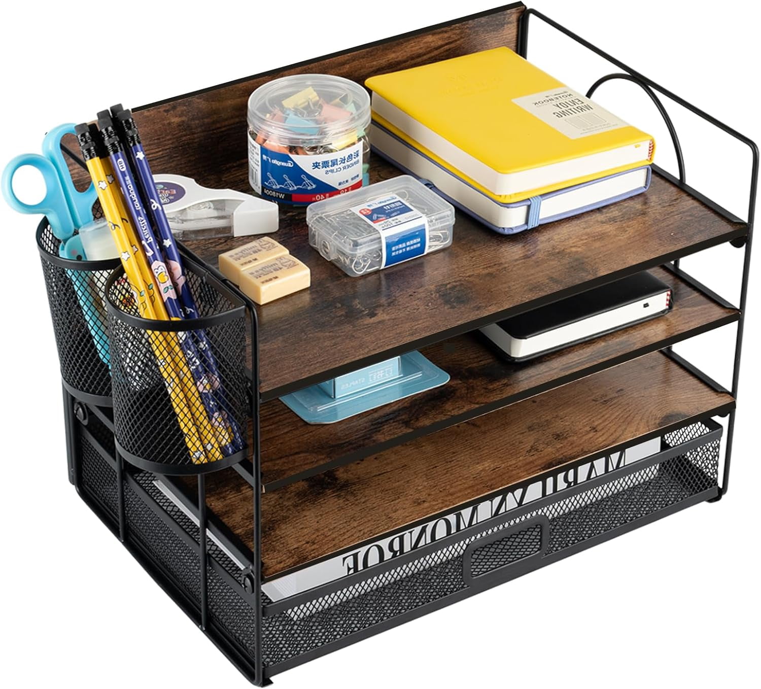 Mind Reader Stackable Paper Tray, Desktop Organizer, File Storage