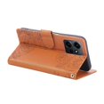 thumbnail image 4 of For Xiaomi Redmi Note 12 4G Case Rose Flower PU Leather Wallet Phone Cover with 3 Card Slots - Dark, 4 of 5