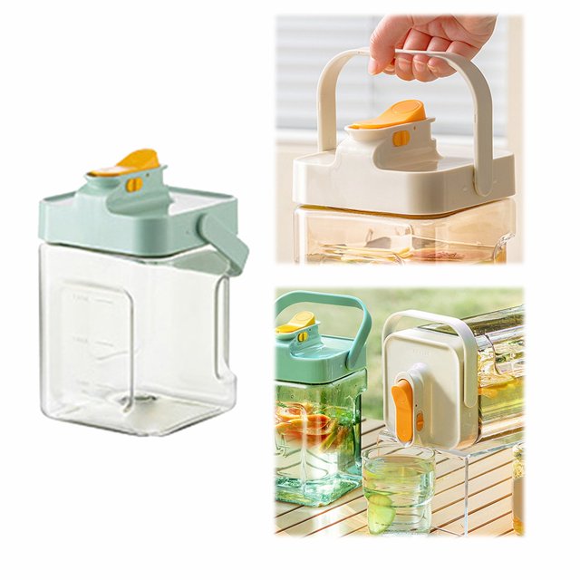 Distributeur de Jus Bleu Distributeur de Boissons pour Réfrigérateur Applicable au Réfrigérateur Fête Extérieur Divers Scénarios Distributeurs de Boissons Verts pour Fêtes Eau Potable en Conserve Environ 1 Ga