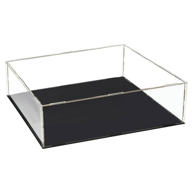 Unique Bargains Acrylic Clear Display Case Box Dustproof Protection Showcase Cube Collectibles Show Box 30x25x10cm