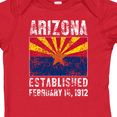 thumbnail image 4 of Inktastic Established February 14, 1912 Arizona Flag Boys or Girls Baby Bodysuit, 4 of 5