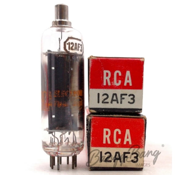 2 RCA 12AF3/12BR3/12RK19 Damper Flyback Diode TV Valve- BangyBang Tubes