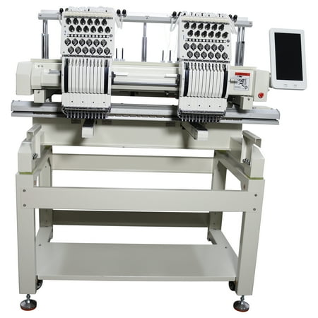 Commercial Computerized Double-station Automatic Embroidery Machine Caps Logo Embroidery Machine