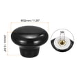 thumbnail image 2 of 32x24mm Ceramic Drawer Knobs, 10 Pack Mushroom Shape Door Pull Handles Black, 2 of 6