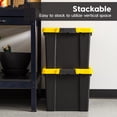 thumbnail image 3 of IRIS 19 Gallon Black Plastic Latching Storage Bin with Lid Tote, Plastic Storage Container with Lid, 2-Pack, 3 of 10