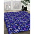 thumbnail image 3 of Ahgly Company Machine Washable Indoor Round Transitional Midnight Blue Area Rugs, 8' Round, 3 of 7