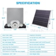 thumbnail image 2 of iMeshbean 1/3HP 1800LBS Automatic Solar Sliding Gate Opener Chain Driven APP, Keypad, 4 Remote Controls, 2 of 17