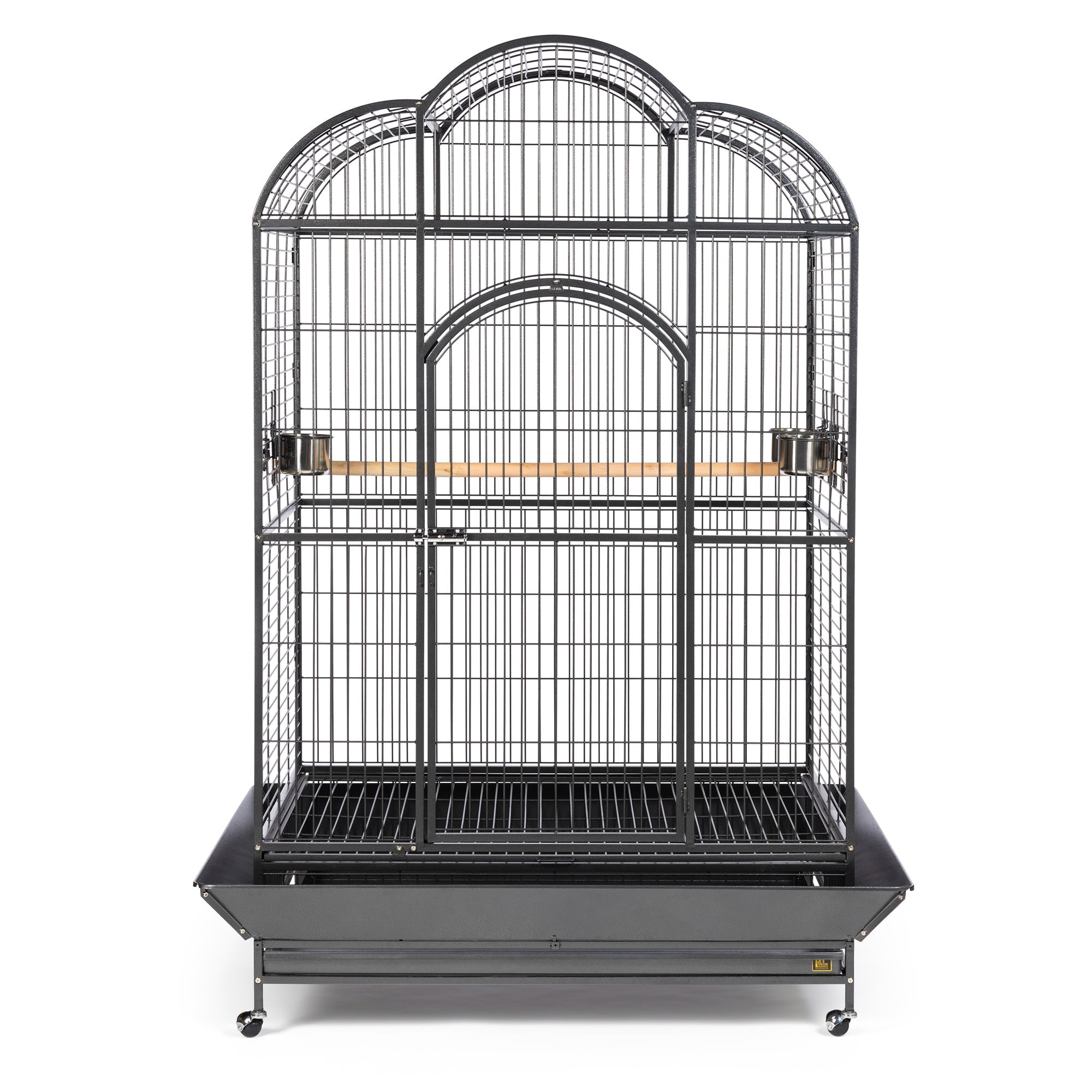 Prevue Pet Products Wrought Iron Silverado Macaw Dometop Bird Cage, Silver