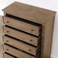 thumbnail image 7 of Steve Silver Riverdale Rustic Vertical Dresser with 5 Drawers and Felt Interior, Brown, 7 of 7