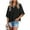 Black, variant on Kaprioy Womens Casual Crewneck Batwing 3/4 Sleeve T-Shirts Loose Fit Cute Solid Color Tees Blouses Basic Flowy Tops