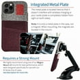 thumbnail image 6 of Dockem iPhone 11 Pro Luxe M2 Wallet Case; Built-in Metal Plate, 2 Card Holder Slots, Maroon/Grey, 6 of 9