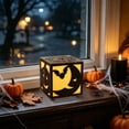 thumbnail image 2 of Kyusrd Led Candlelight Lamp for Halloween Decor,Wooden Ornament Decorations With LED Lights for Indoor Outdoor Party Home Garden Table Mantel Scary House Decor, 2 of 6