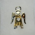 thumbnail image 2 of Two Tone Angel Brooch In Vintage Designer, Religious Pin, Choir Angel, Christmas Angel Costume Jewelry, 2 of 7