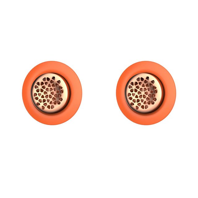 Ambientador sólido Cateissary Color Naranja Montaje en pared Eliminador de olores 2piezas