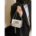 thumbnail image 4 of SPEKSEE Women’s Silver Mini Crossbody Purse, Chic Small PU Leather Evening Clutch Handbag, Elegant Purse for Night Events, 4 of 14