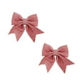 thumbnail image 3 of Lipstore 2 Pieces Christmas Tree Bow Xmas Tree Decor for Backyard Indoor Outdoor Tree Pink, 3 of 8