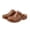 Brown(Leather), variant on Women's Flat Bottom Sandals, Bowknot Hollow Out Shoes with Non Slip Comfort for Daily Casual Wear (Brown, 7.5)