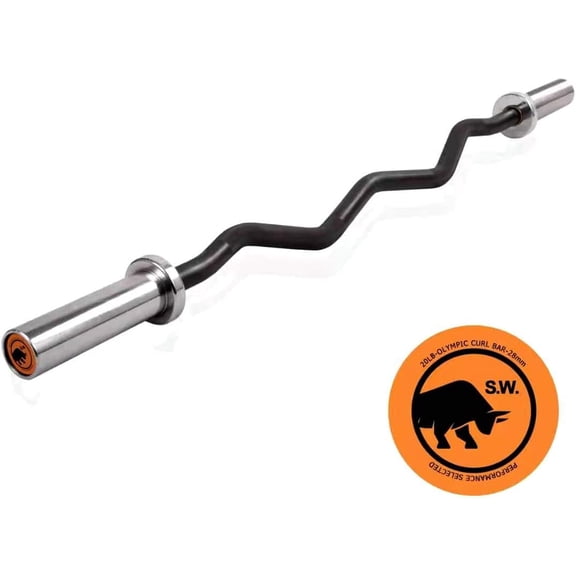 Olympic Barbell 47Inch-4FT-350lb /86Inch-7FT-1500lb Curl Weight Bar, Capacity Chrome Barbells for Gym Home Strength Training,Weightlifting,Power Lifting