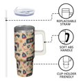 thumbnail image 3 of 30oz Merry Christmas Tumbler with Handle Straw Leak Proof Stainless Steel Cup Gifts for Women Men Holiday, 3 of 5