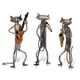 thumbnail image 4 of Música Gato Escultura de metal Estatua de hierro Artesanía hecha a mano, 4 of 4
