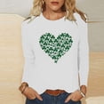 thumbnail image 2 of FAIWAD St. Patrick's Day Tops for Womens Long Sleeve Round Neck Printed Casual Plus Size Tunic Tops, 2 of 4