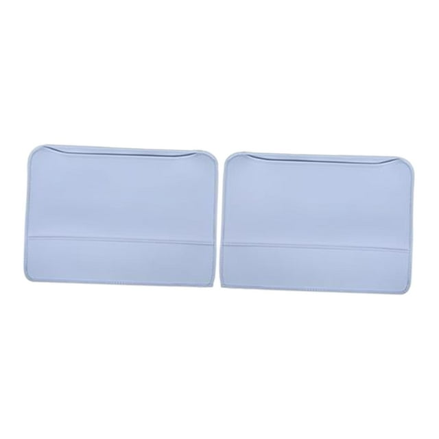 2 x Backrest Kick Mats Back Seat Protector with Storage Bag Interior Accessories Blue