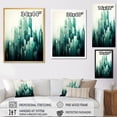 thumbnail image 4 of Designart "Teal Titan Urban Heights" Skyscrapers Wall Art Living Room, 4 of 7