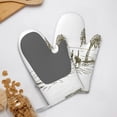thumbnail image 4 of Cauagu Cowboys Riding A Horse Near A Tree Print Oven Mitts 2 Piece Set,BBQ Gloves Grilling Gloves Kitchen Silicone Oven Gloves Heat Resistant Oven Mitts for Barbecue Cooking & Baking, 4 of 6