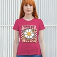 thumbnail image 4 of Better Together T-Shirt Vintage Retro Boho Style 70s Floral Vibe Hippie Peace Love Friendship Bohemian Women's Tee, 4 of 7