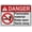 Warning Sign 4, variant on Weatherproof Horizontal ANSI Flammable Sign (Flammable materials No smoking or open flames within 50 feet) 8 in" x 12 in" UV Resistant Indoor Outdoor Workplace Insdustrial Caution Danger Warning SIgn