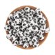 thumbnail image 3 of Lote de 10 o 20 cuentas de silicona redondas impresas de 15 mm y 12 mm con estampado de leopardo para hacer joyas, accesorios de joyería DIY, 3 of 5