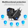 thumbnail image 3 of pitrice QC3.0 Charger USB 28W Smart Phone Charging Adapter with Dual Ports Cell Phone Charging Stations, 3 of 9