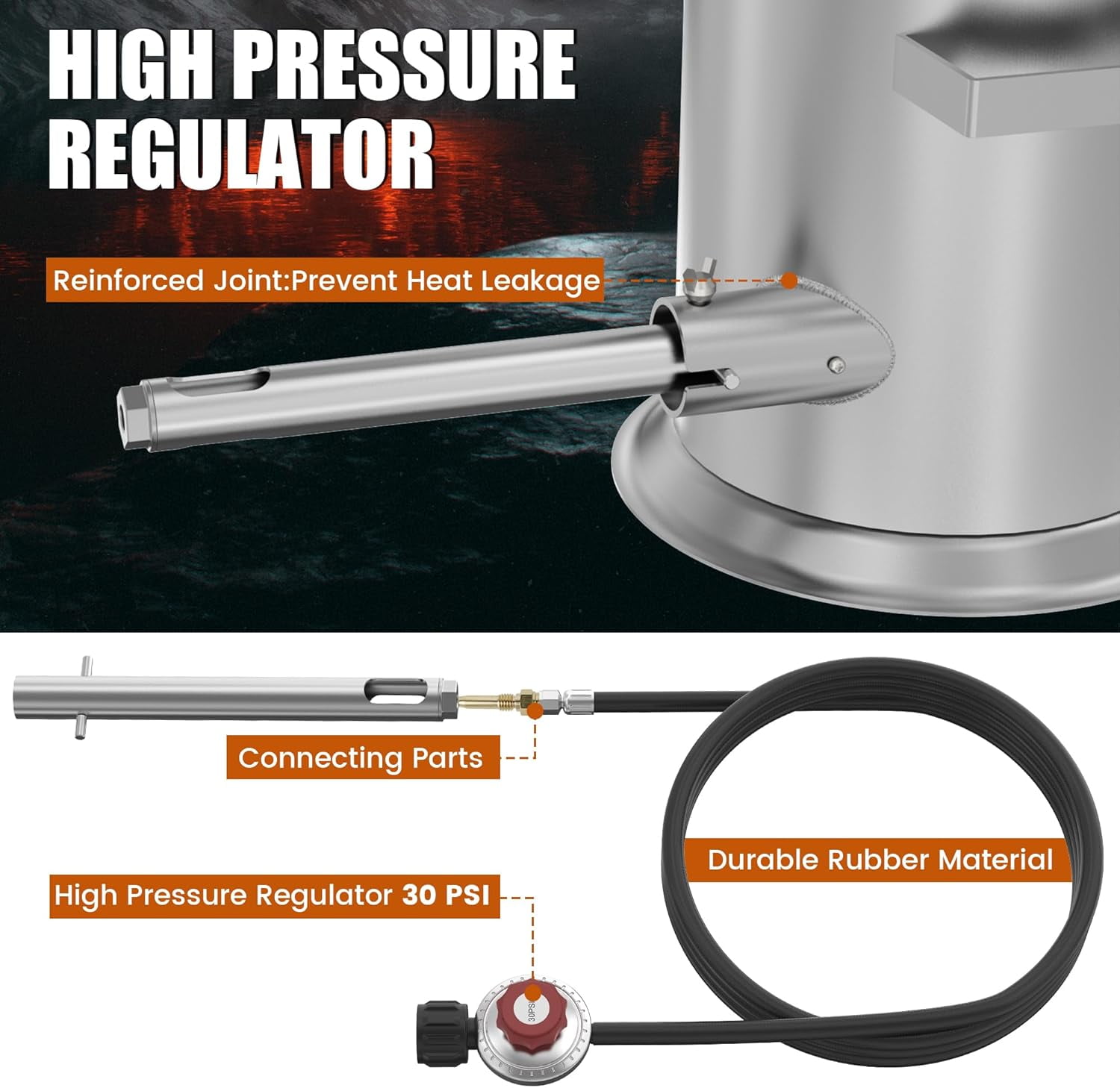Nelyrho 6KG Propane Metal Melting Furnace Kit with Crucible, Tongs, Mold, Gloves, Carry Bag, 135,000 BTU Burner, 2552°F High Heat Foundry for Aluminum, Silver, Copper Smelting and DIY Metal Recycling