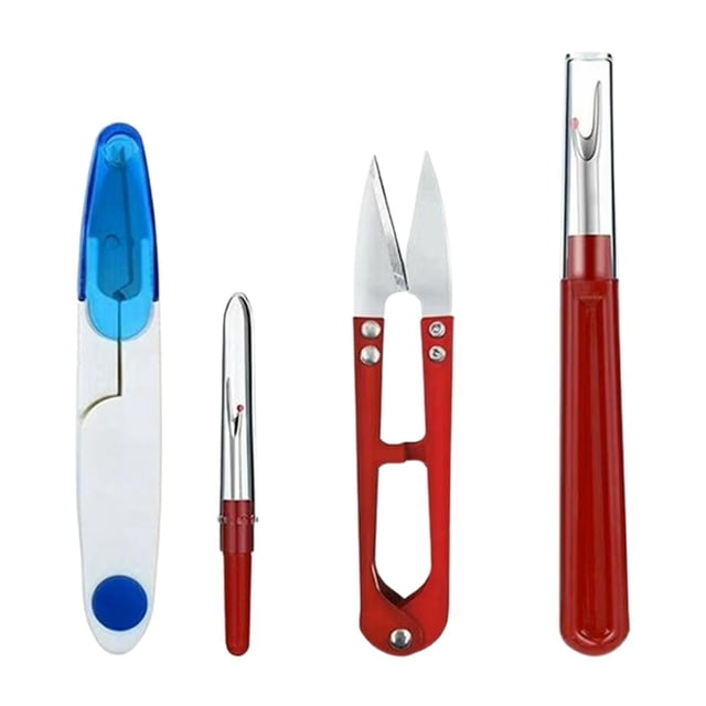 Seam Ripper and Scissors Combo, Plastic Handle, Size as Shown, Ideal for Clothing Modification and DIY
